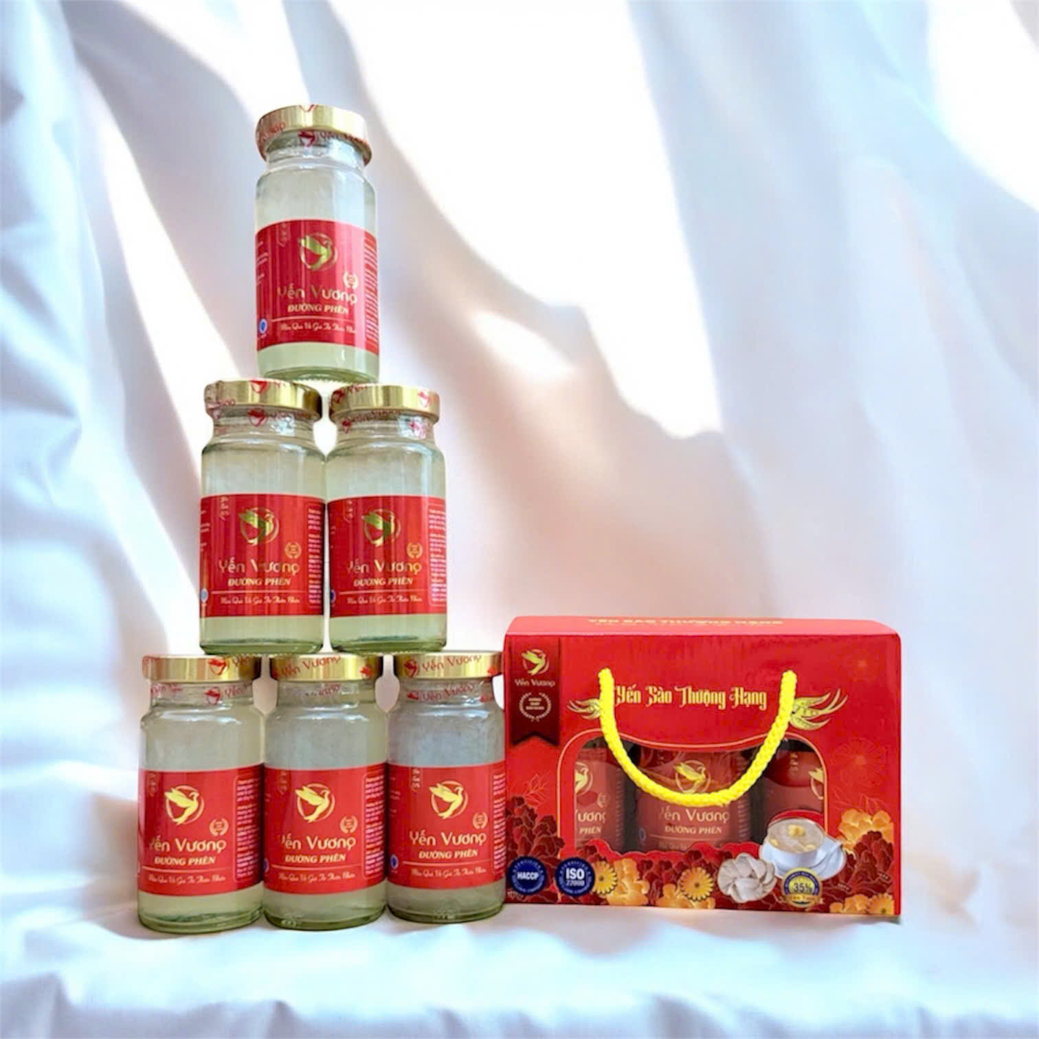 Lốc 6 hũ yến Vương 140ml Đường Phèn